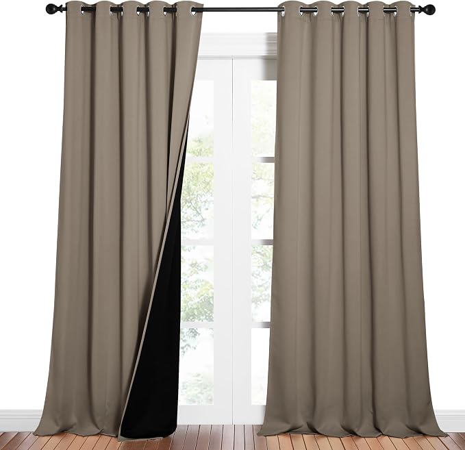 NICETOWN Total Shade Curtains and Draperies, Heavy-Duty Full Light Shading by NICETOWN