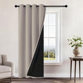 Yakamok 100% Blackout Curtains 96 Inches Long, 2 Thick Layers Heat and Full by Yakamok