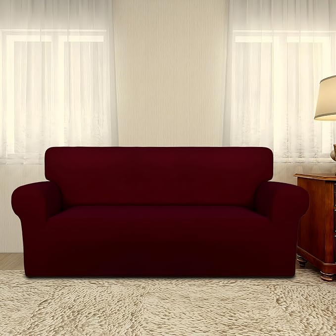 PureFit Super Stretch Sofa Slipcover – Spandex Non Slip Soft Couch Sofa Cover - Image 2