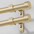 VOIIY 2 Pack Gold Curtain Rods for Windows 48 to 84 Inch, Size:36-88 Inch by VOIIYCurtainRods