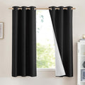 NICETOWN Vintage Open Linen Weave Flax Thermal Curtains, 100% Blackout Curtains by NICETOWN