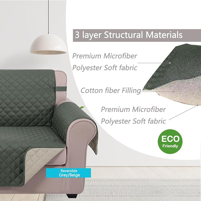 U-NICE HOME 4 Seater Sofa Cover 91 Inch Large Couch Covers - Image 4