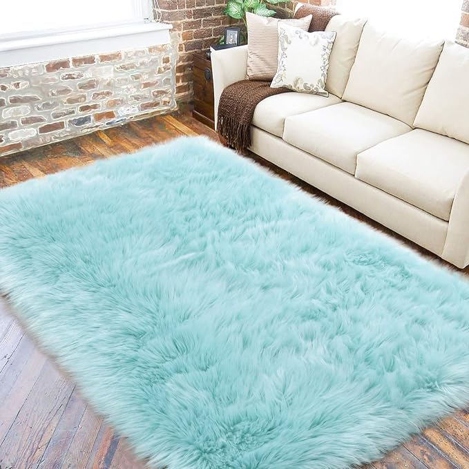LOCHAS Soft Fluffy Faux Fur Rugs by LOCHAS
