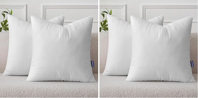 MIULEE Set of 2 Throw Pillow Inserts 20x20 Inches, Nowoven Decorative Pillow by MIULEE