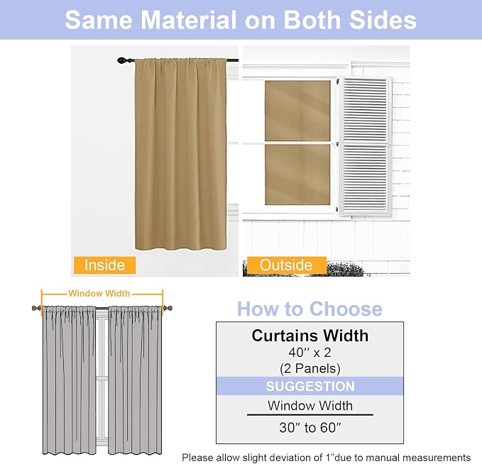 Simplebrand Ava Gold Blackout Curtains - Image 8