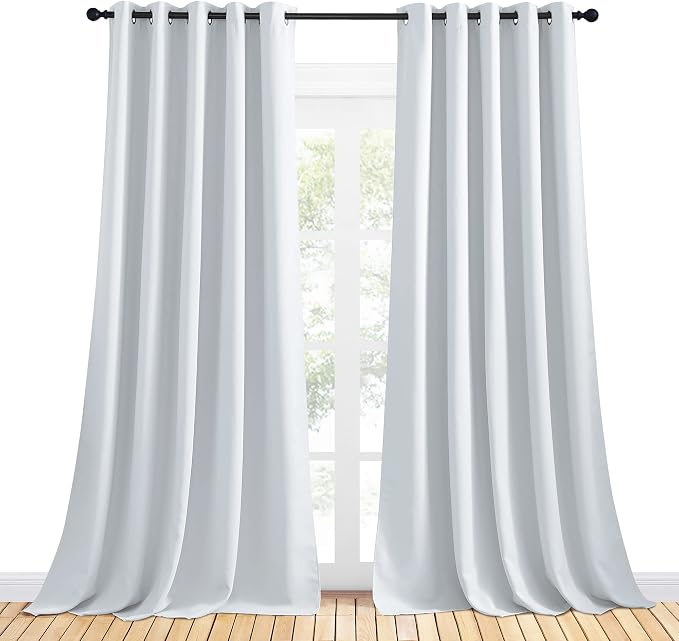 NICETOWN Room Darkening Draperies Curtains Panels, Window Treatment Thermal - Image 2