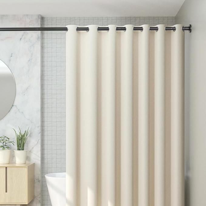 CorkLatta Black Shower Curtain Rod 31 to 92 Inch, 1 Inch Diameter Adjustable - Image 7