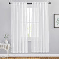 NICETOWN Semi Sheer Linen Curtains by NICETOWN