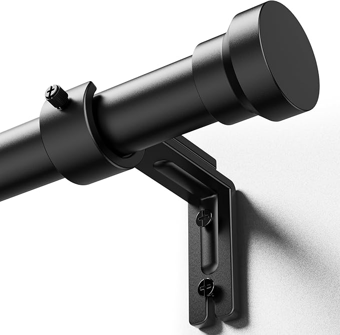YaFex Curtain Rods 32-58 Inch, Heavy Duty 1 Inch Adjustable Curtain Rod by YaFex