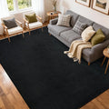 FinRèc 5x7 Washable Area Rugs for Bedroom Living Room, Low Pile Thin Rug Solid by FinRe%CC%80cHome