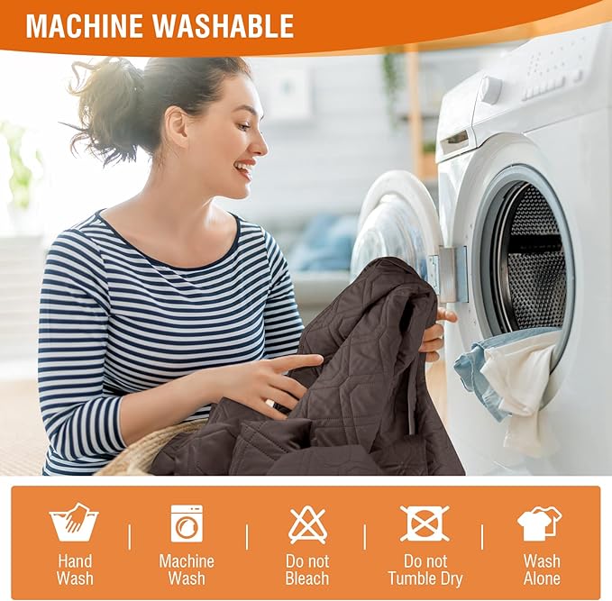 VANSOFY Waterproof Recliner Couch Covers, Sofa Covers 1-Piece Washable - Image 6