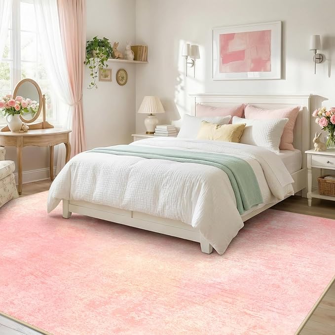Washable Area Rugs 8'x10' Non-Slip Modern Abstract Soft - Image 3
