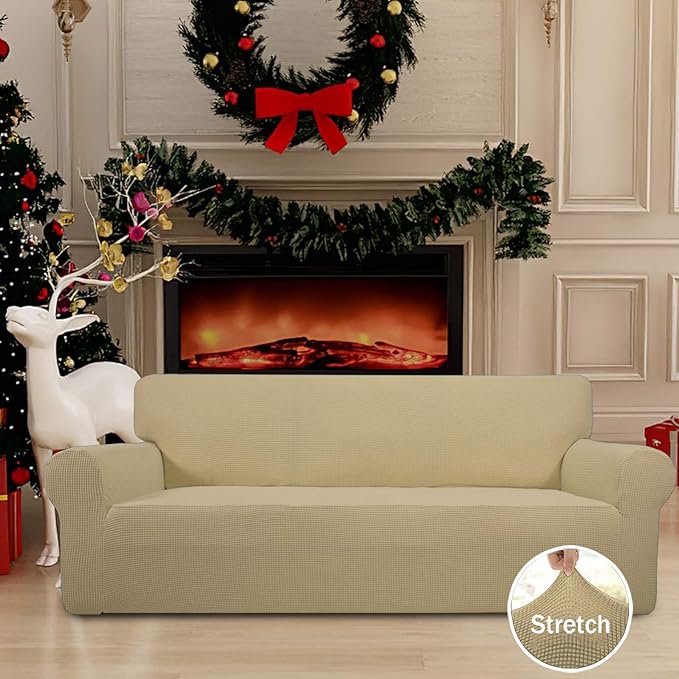 Easy-Going Stretch Sofa Slipcover 1-Piece Sofa Cover Furniture Protector Couch - Image 2