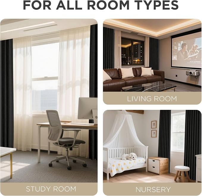 Joydeco Linen Blackout Curtains - Image 8