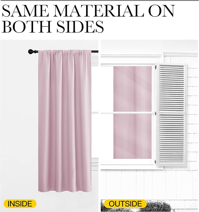 NICETOWN Blackout Curtains for Living Curtains, Room Darkening Draperies Window - Image 6