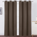 LEMOMO Chocolate Brown Thermal Blackout Curtains/38 x 84 Inch/Set of 2 Panels by Lemomo