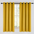 NICETOWN Room Darkening Gold Curtains 63 inch Length 2 Panels by NICETOWN