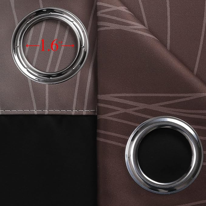 Estelar Textiler Ombre Blackout Curtains 102 Inches Long 2 Panels Set, Full - Image 7