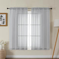 Gwine Light Grey Sheer Curtains by Gwine
