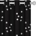 Deconovo Designer Series Silvery Cubic Printed Blackout Curtains by Deconovo
