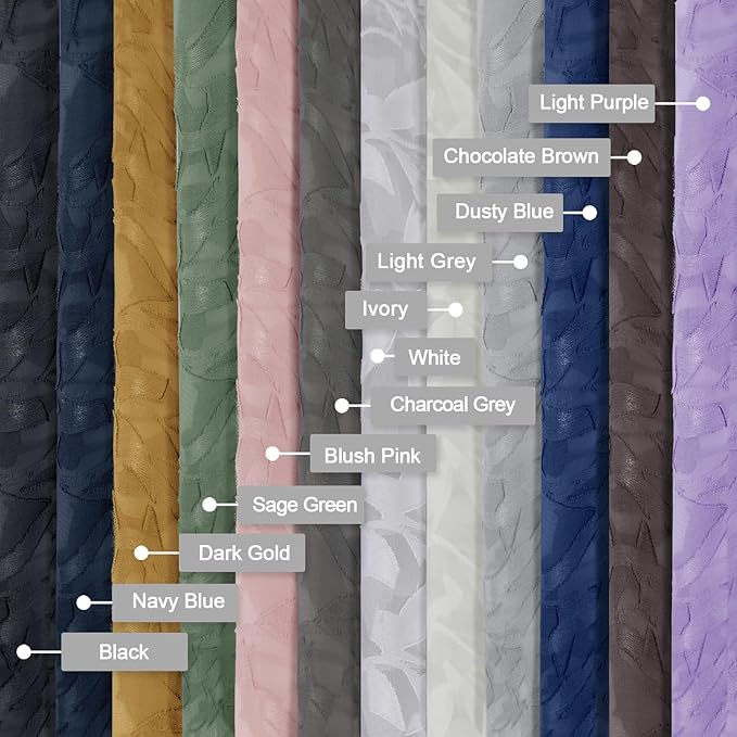 Lecloud Leia Jacquard Black Sheer Curtains 96 Inches Long 2 Panels, Balance - Image 7