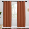 NICETOWN Bedroom Small Blackout Curtains 78 inches Long, Burnt Orange, 1 Pair by NICETOWN