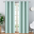 Yakamok Aqua Blackout Curtains for Bedroom, Grommet Thermal Insulated Room by Yakamok
