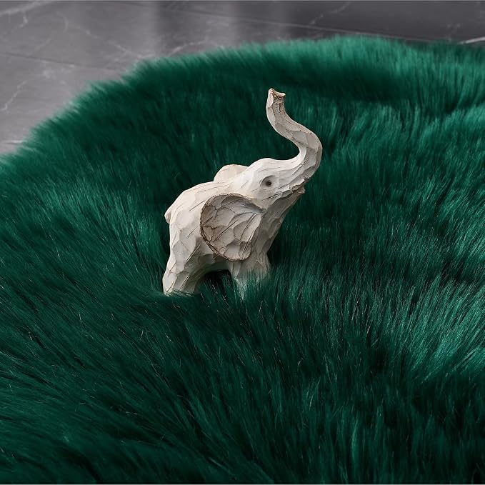 EasyJoy Ultra Soft Fluffy Shaggy Area Rug Faux Fur Rug Chair Cover Seat Pad - Image 8