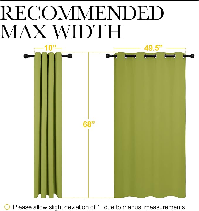 NICETOWN Blackout Curtain Panels - Image 7