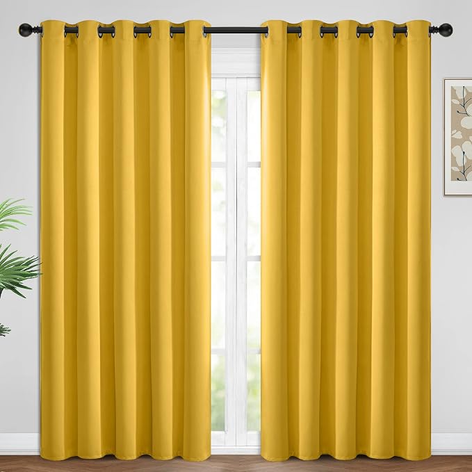 Yakamok Blackout Curtains Room Darkening Thermal Insulated Window Panels by Yakamok