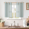 LAMIT Short Linen Curtains 40 Inches Long by LAMIT