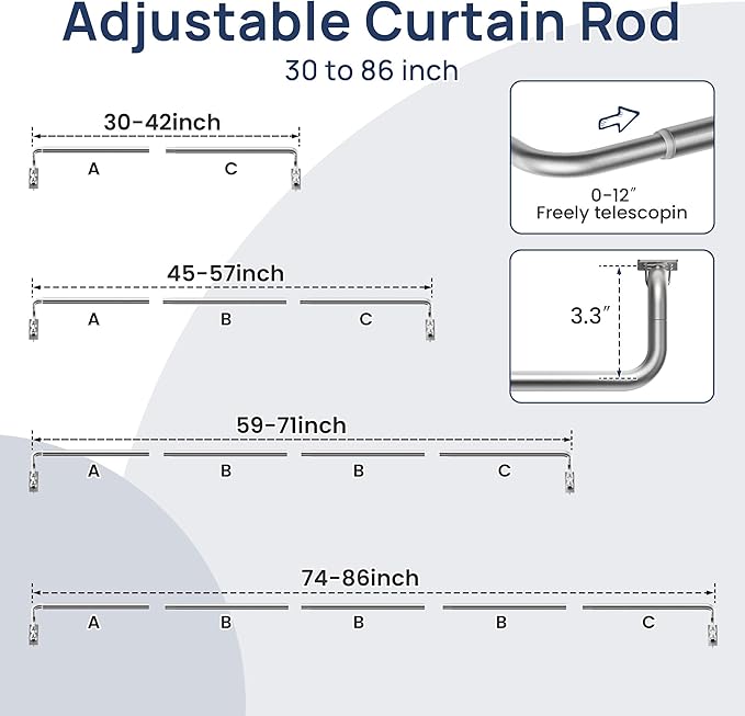 ENJOYBASICS Blackout Curtain rod - Image 5