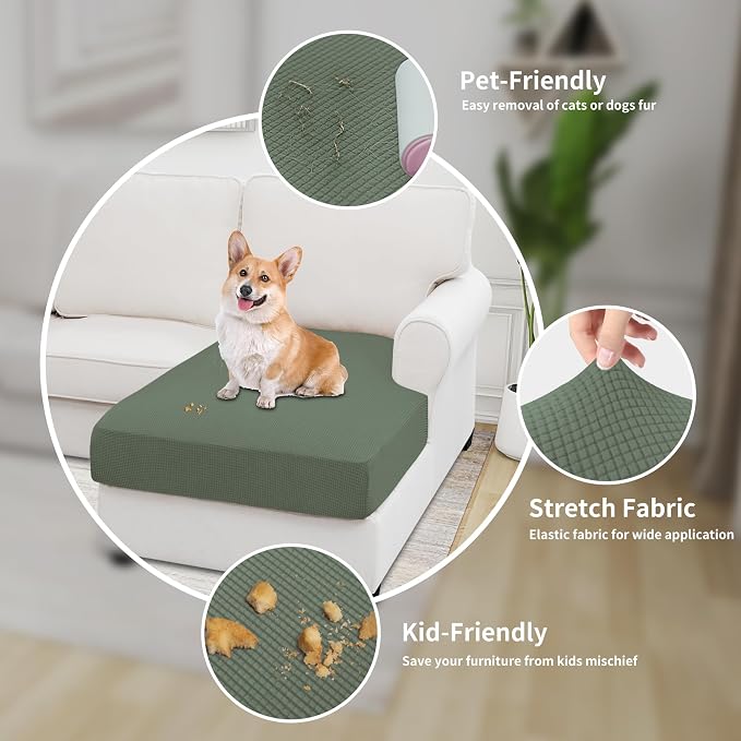 Easy-Going Stretch Sectional Couch Covers 1 Piece Chaise Lounge Slipcover L - Image 4