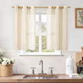 LAMIT Short Linen Curtains 40 inches Long by LAMIT