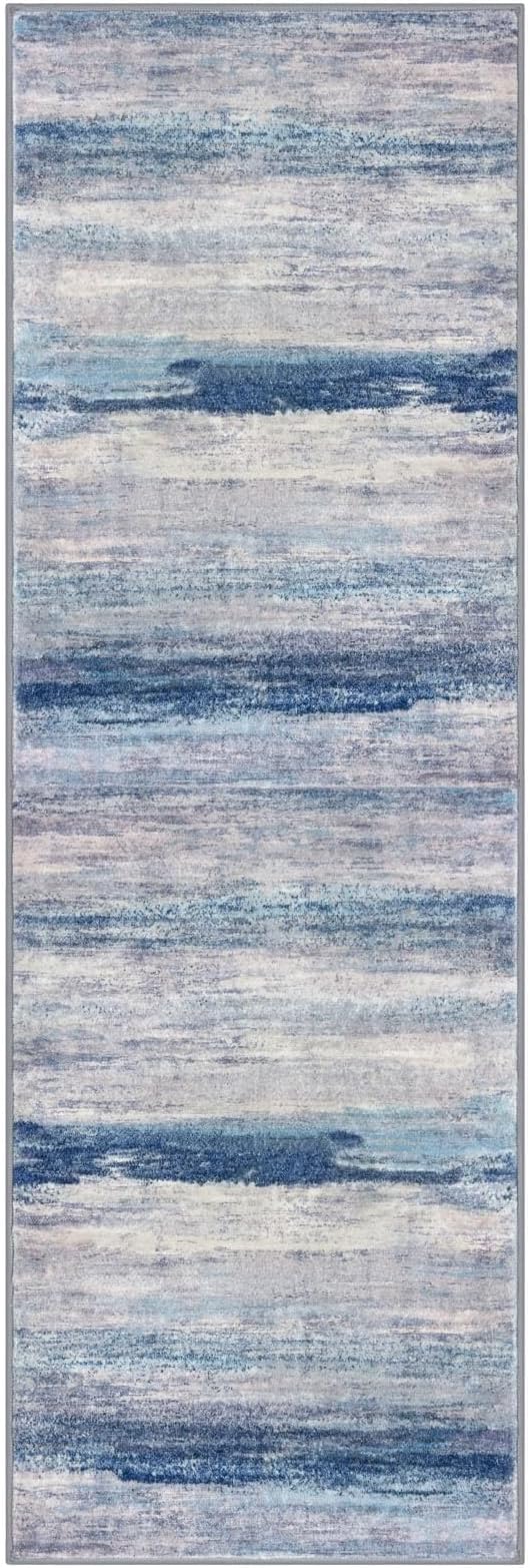 KOZYFLY Modern Abstract Hallway Runner Rug, 2.6x8 Washable Rug Runner Non-Slip - Image 8