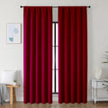 Simplebrand Ava Red Blackout Curtains by Simplebrand
