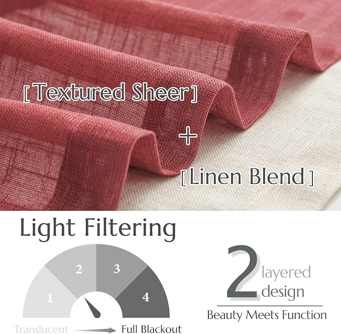 jinchan Linen Farmhouse Valances - Image 7