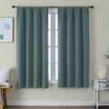 Simplebrand Ava Dark Green Blackout Curtains by Simplebrand