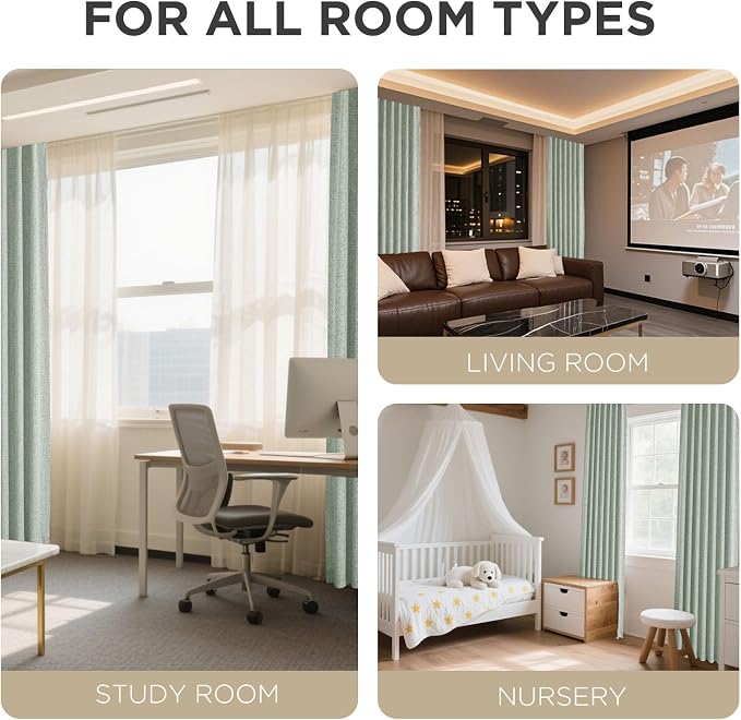 Joydeco Blackout Curtains for Bedroom - Image 8