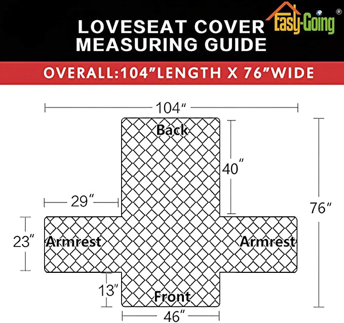 Easy-Going Reversible Couch Cover, 2 Cushion Sofa, Darkgray/Beige | Machine - Image 6