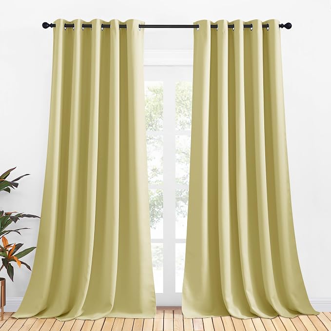NICETOWN Bedroom Curtains Blackout Drapery Panels, 2 Panels, 70 x 108 inches by NICETOWN