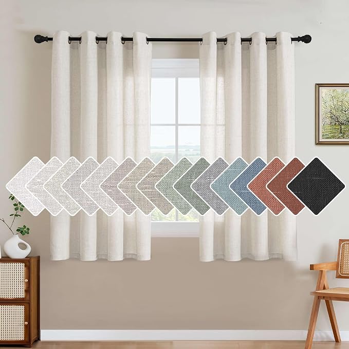 H.VERSAILTEX Elegant Natural Linen Blended Energy Efficient Light Filtering by HVERSAILTEX