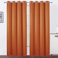 LEMOMO Blackout Curtains 66 x 95 inch/Orange Curtains Set of 2 Panels/Thermal by Lemomo