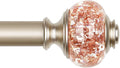 Curtain Rods for Windows 48 to 84 Inch, USFOOK 7/8 Inch Rose Gold Curtain Rod by USFOOK