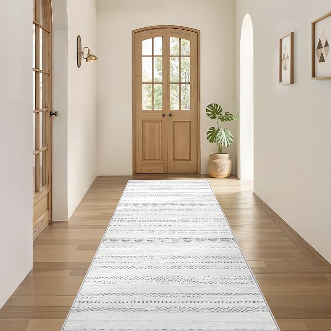 Nakagishi Runner Rug Kitchen Washable Rugs: 2x6 Non-Slip Boho Soft Modern Stain - Image 4