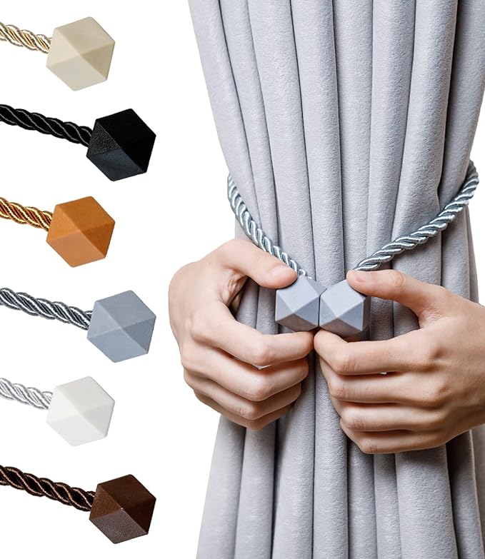 NazTur Magnetic Curtain Tiebacks- Upgrade 2022 by NazTur