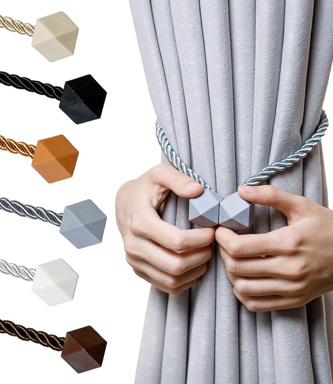 NazTur Magnetic Curtain Tiebacks- Upgrade 2022 by NazTur