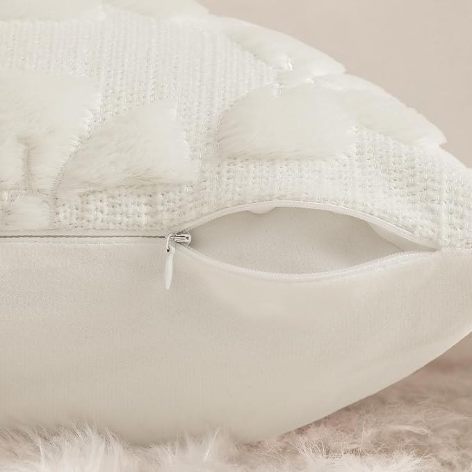 decorUhome Cream White Bow Pillow Covers Set of 2 Coquette Aesthetic Cute - Image 8