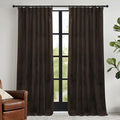 RYB HOME Brown Velvet Curtains 84 inches by RYBHOME