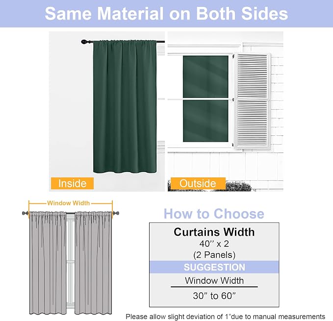 Simplebrand Ava Ever Green Blackout Curtains - Image 8